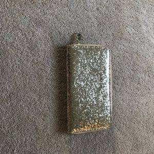 Gold sparkly clutch/wallet
